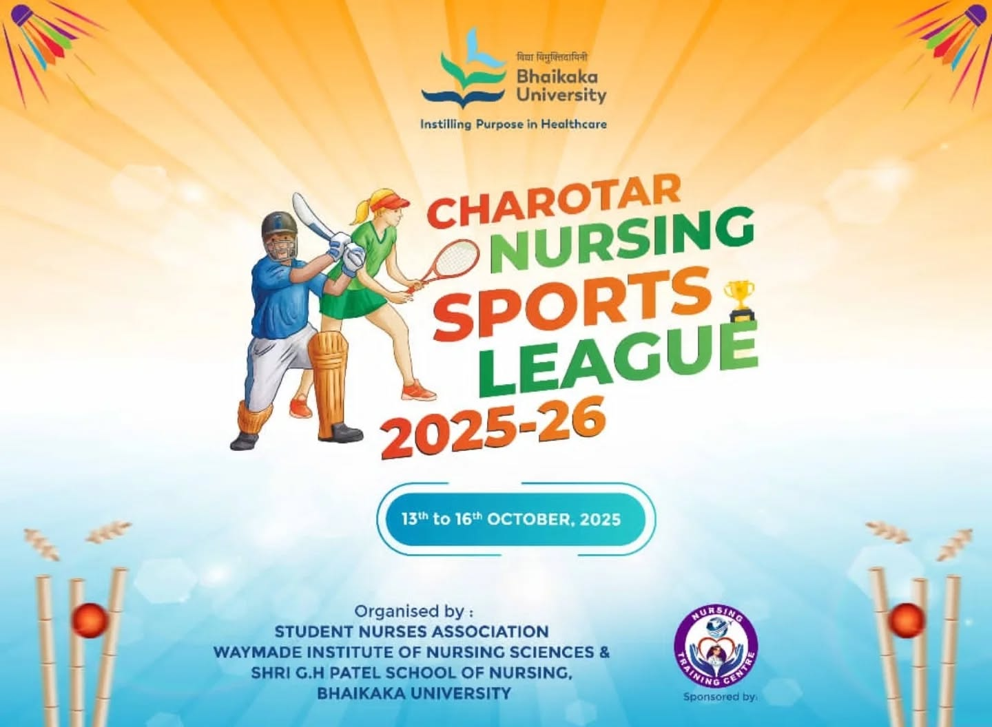 Charotar Nursing Sports League 2025–26